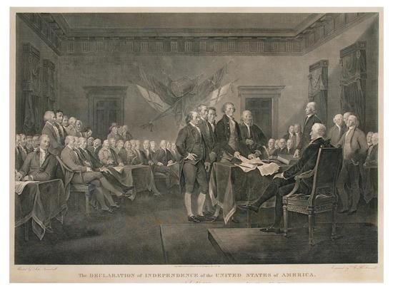 Appraisal: TRUMBULL John The Declaration of Independence of the United States