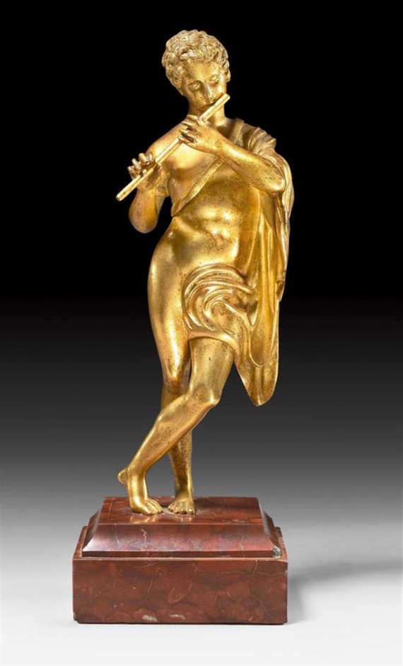 Appraisal: FIGURE OF A FLUTE PLAYER Empire style probably France end