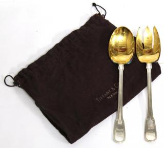 Appraisal: Tiffany Co Sterling Vermeil Salad Set In the Hamilton Gramercy