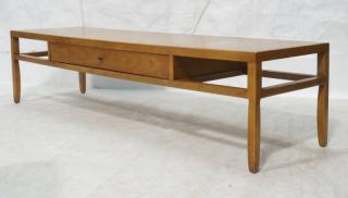 Appraisal: HENREDON Mid Century Coffee Table Two Tone Top w HENREDON