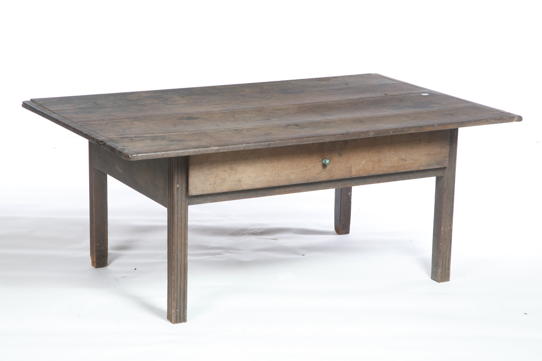 Appraisal: AMERICAN CHIPPENDALE TABLE Eighteenth century maple and pine Top with