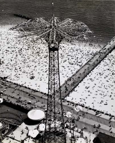 Appraisal: BOURKE-WHITE MARGARET - Coney Island Parachute Jump Silver print x