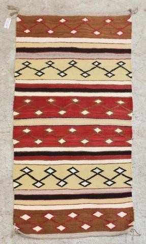 Appraisal: Native American Navajo Wide Ruins Chinle hand-woven rug in red