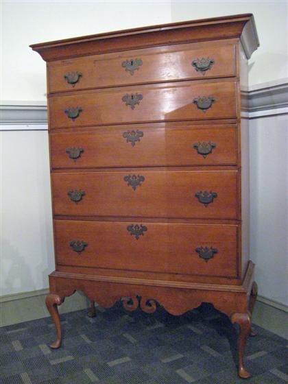 Appraisal: Queen Anne chest on frame th century and later The