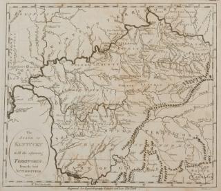 Appraisal: Kentucky Map Payne The State of Kentucky with Adjoining Territories