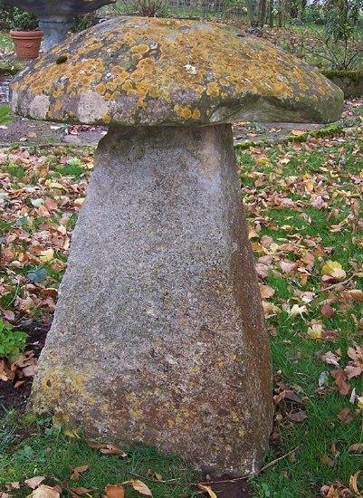 Appraisal: A staddle stone on a square tapering base cm ''