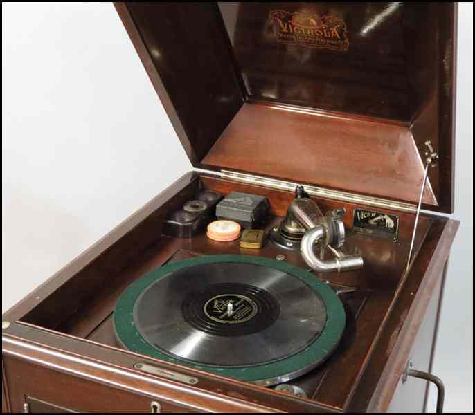 Appraisal: UPRIGHT MAHOGANY VICTROLA H '' Condition No Specific Condition Recorded