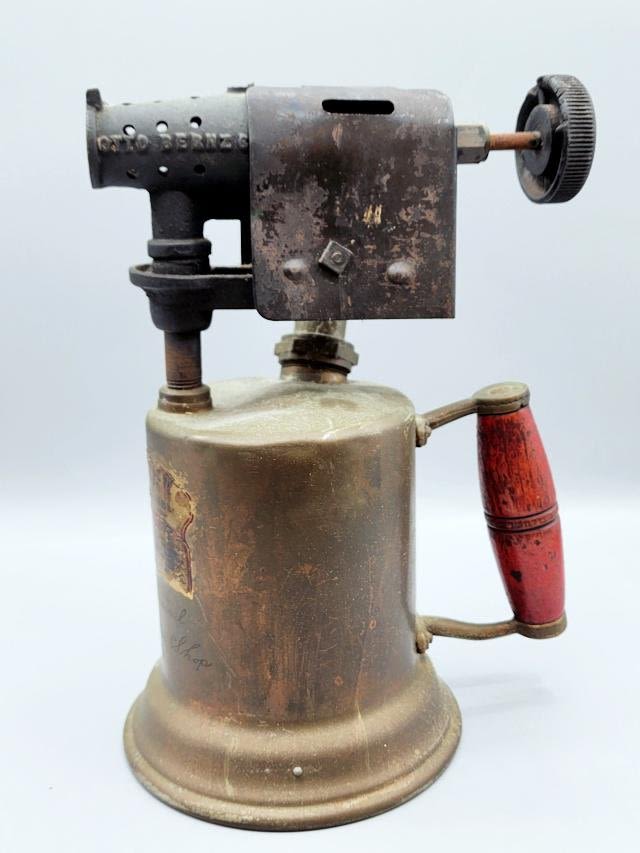 Appraisal: Antique Otto Bernz Torch from NYC Railroad Harmon Electric Shop