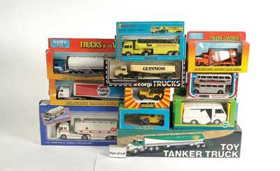 Appraisal: Ertl Majorette Corgi Solido varying scales diecast and plastic Cars