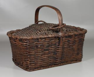 Appraisal: Covered Picnic Basket l w h RCA LLC