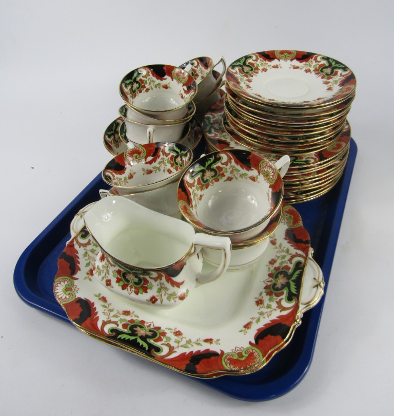 Appraisal: An Aynsley porcelain late thC part tea service with floral