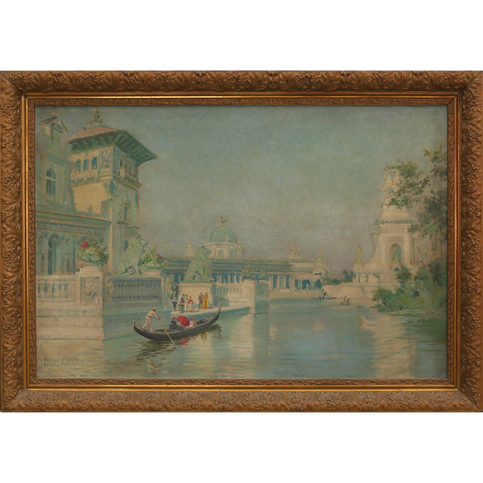 Appraisal: Charles Abel Corwin American - Venice c oil canvas x