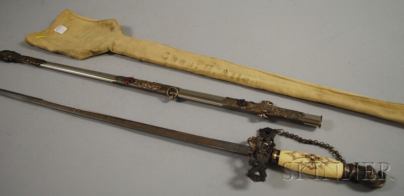 Appraisal: Fraternal Ceremonial Sword and Scabbard George W Fletcher Baltimore with