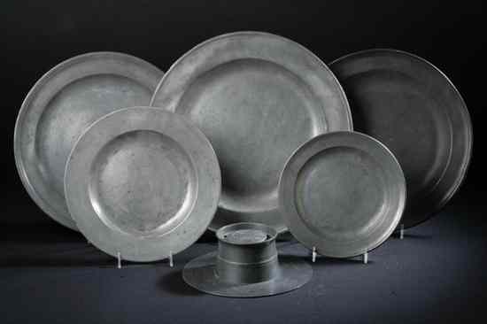 Appraisal: COLLECTION ENGLISH AND CONTINENTAL PEWTER th- th century various marks