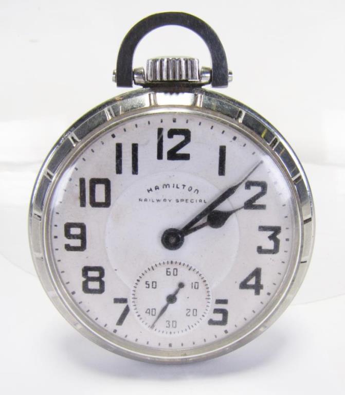 Appraisal: A Hamilton Railway Special pocket watch model grade B size