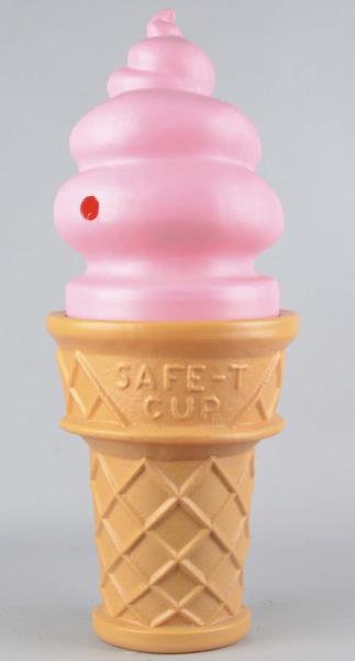 Appraisal: Figural Ice Cream Cone Blow Mold Advertisement Strawberry ice cream