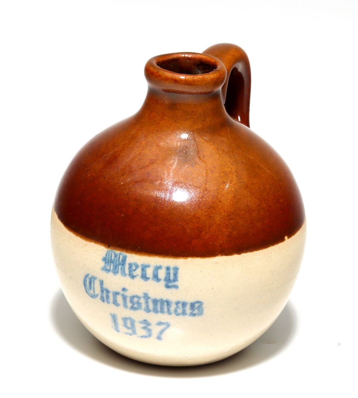 Appraisal: UHL POTTERY MERRY CHRISTMAS MINIATURE JUG