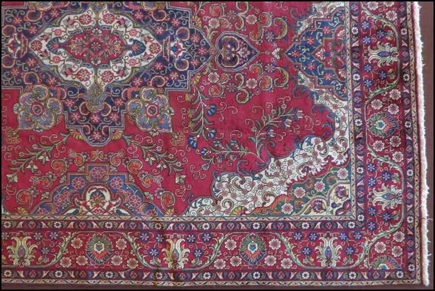 Appraisal: TABRIZ CARPET Width ' '' Length ' '' Condition No