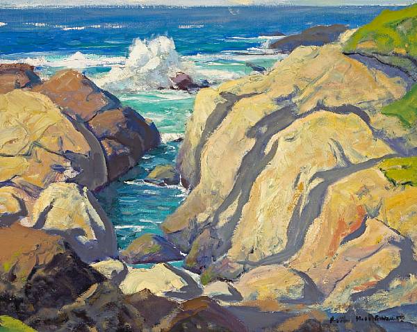 Appraisal: n a Arthur Hill Gilbert American - Sea Cliffs Pebble