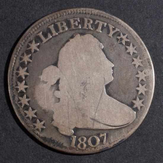 Appraisal: United States draped bust type silver half dollar G- Estimate