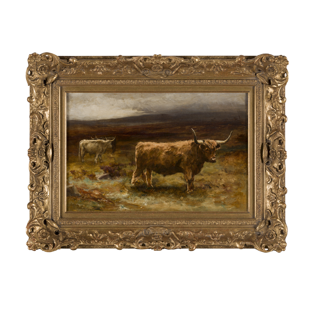 Appraisal: JAMES HAMILTON SCOTTISH - HIGHLAND CATTLE signed and indistinctly dated