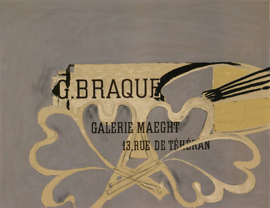 Appraisal: Georges Braque French - Galerie Maeght Lithographic poster in color