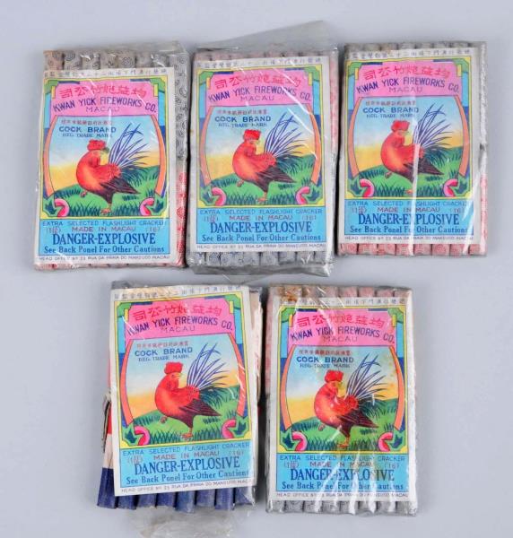 Appraisal: Lot Of Cock Brand Pack Firecrackers Several packs are partially