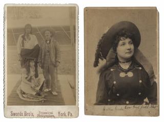 Appraisal: Cabinet Card Photos of Lillie Coda Sharpshooter Circa s Photos