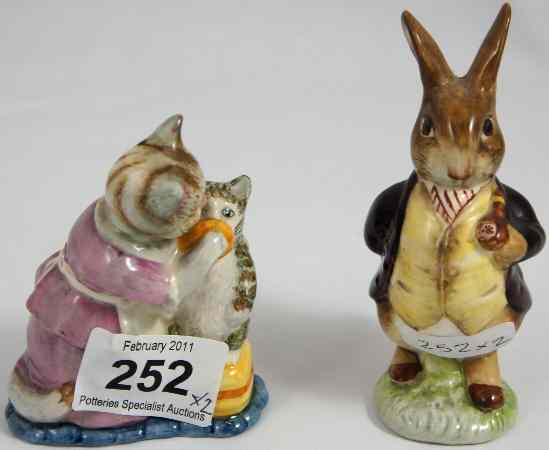 Appraisal: Beswick Beatrix Potter Figures Tabitha Twitchit and Mr Benjamin Bunny