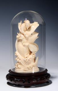 Appraisal: A TH C JAPANESE IVORY CARVING WITH PROVENANCE A Meiji