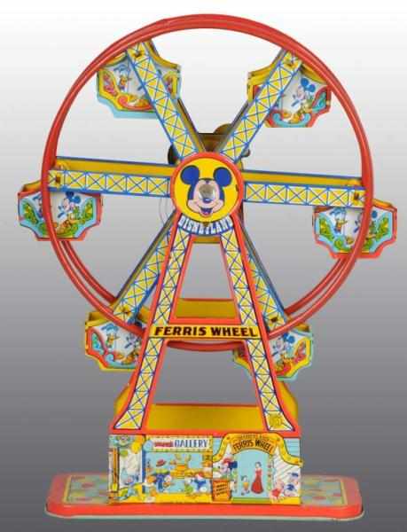 Appraisal: Tin Chein Disney Ferris Wheel Wind-Up Toy Description American Working