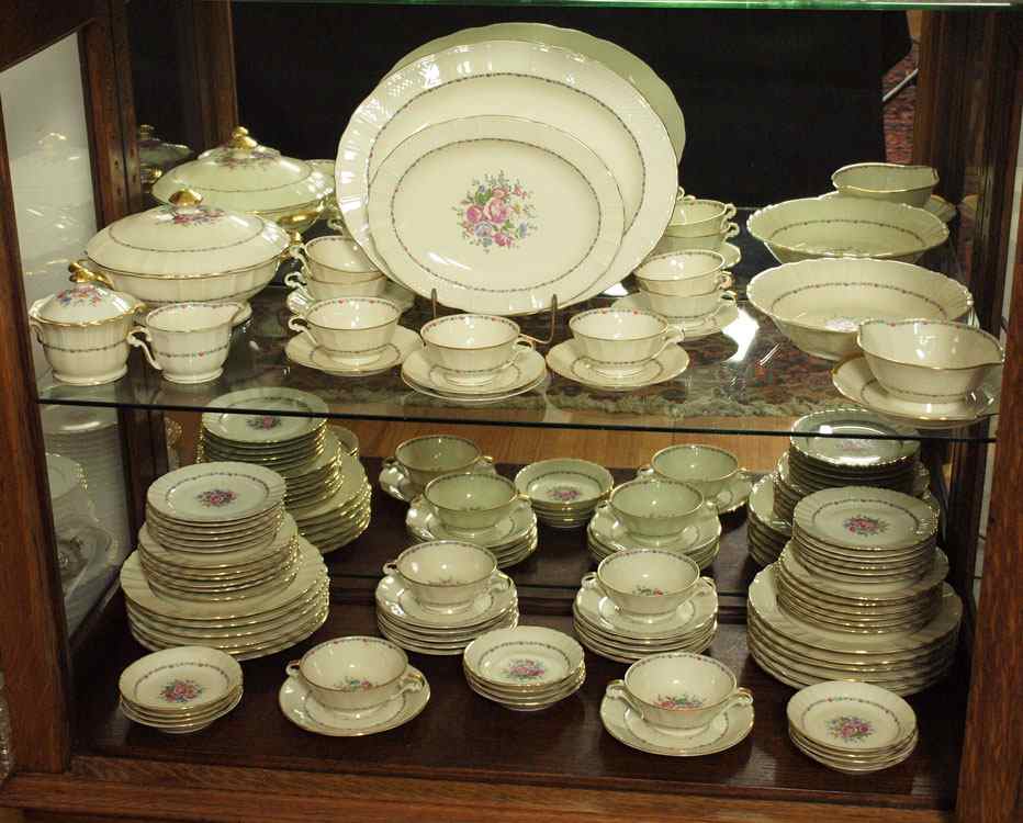 Appraisal: FRENCH LIMOGES CHINA SERVICE Bernardaud Co Approx pieces to include