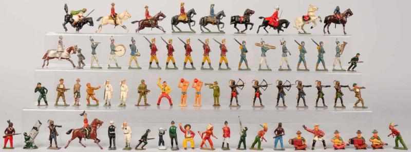 Appraisal: Lot of Approx Lead Soldiers Figures Includes solders on horseback