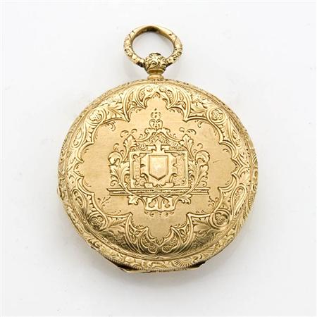 Appraisal: Lady's Gold Hunting Case Pendant-Watch Estimate -