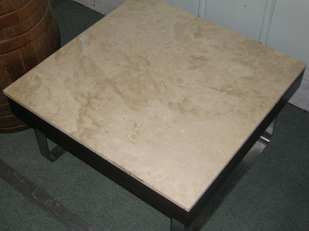 Appraisal: Reproduction marble topped occasional table