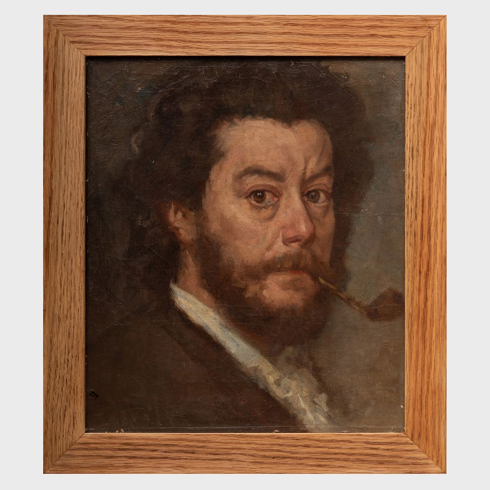 Appraisal: Attributed to Marcellin-Gilbert Desboutin - Self Portrait Oil on canvas