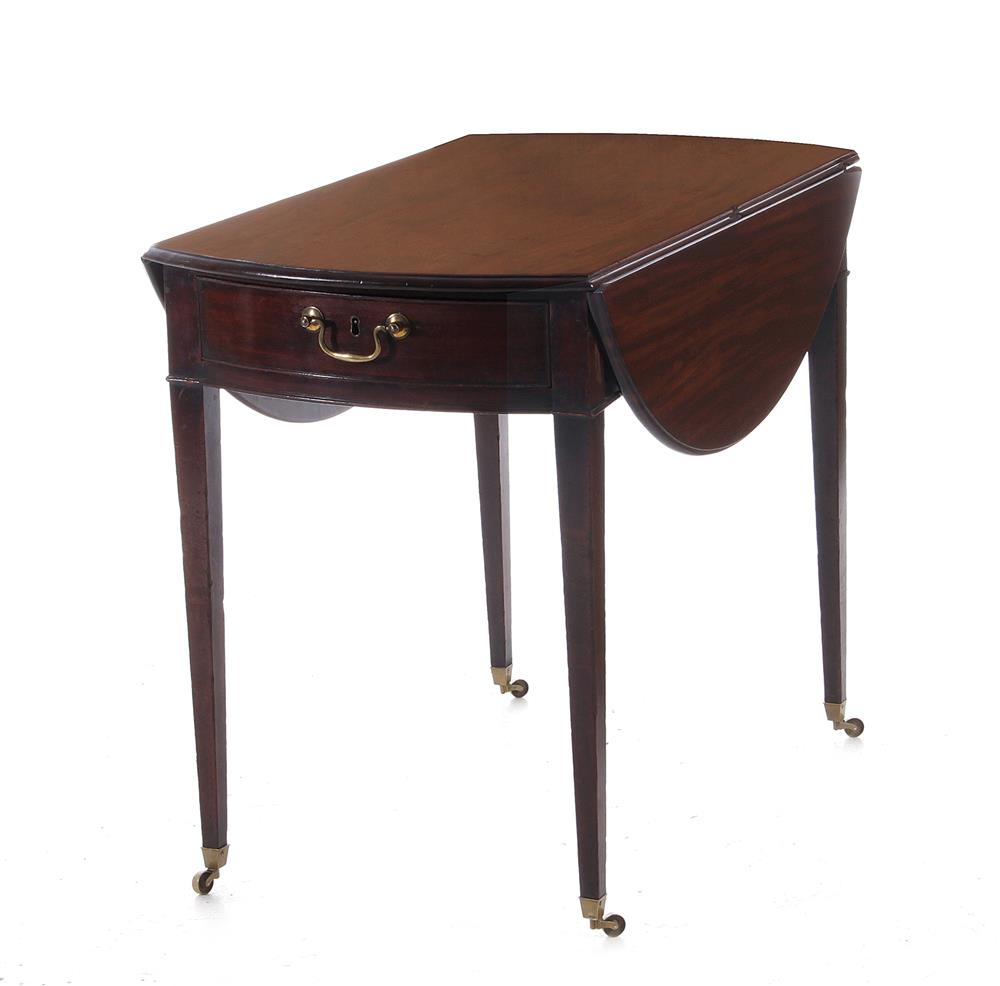 Appraisal: Georgian mahogany Pembroke table circa H W D