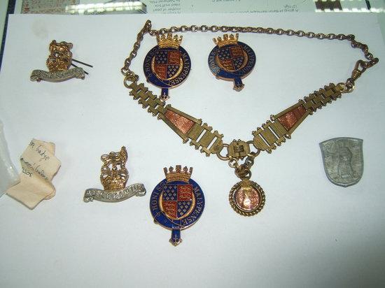 Appraisal: A GERMAN BADGE three Friends of St George's badges and