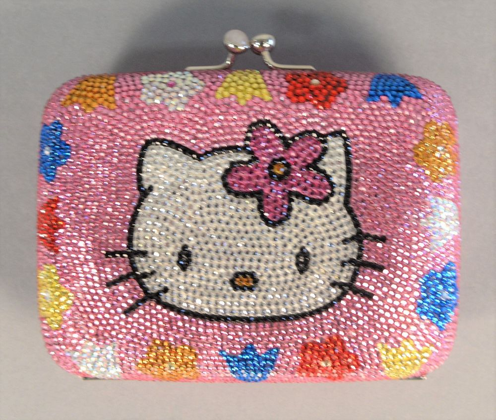 Appraisal: Judith Leiber Hello Kitty clutch purse jewelled with Hello Kitty