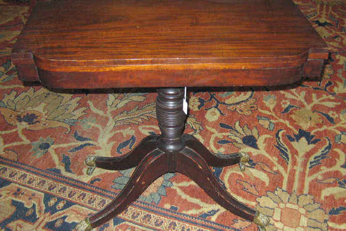 Appraisal: AMERICAN TH CENTURY MAHOGANY GAMES TABLE In the manner of