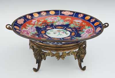 Appraisal: Japanese Fukagawa Imari Charger Porcelain charger with Imari enamels set