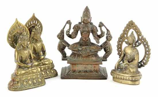 Appraisal: Collection of Southeast Asian Buddhist and Hindu bronze deities late