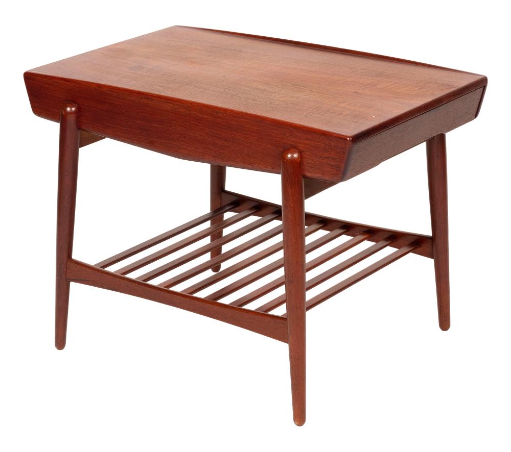 Appraisal: DANISH MODERN TEAK TABLE MID- TH CENTURY HEIGHT WIDTH DEPTH