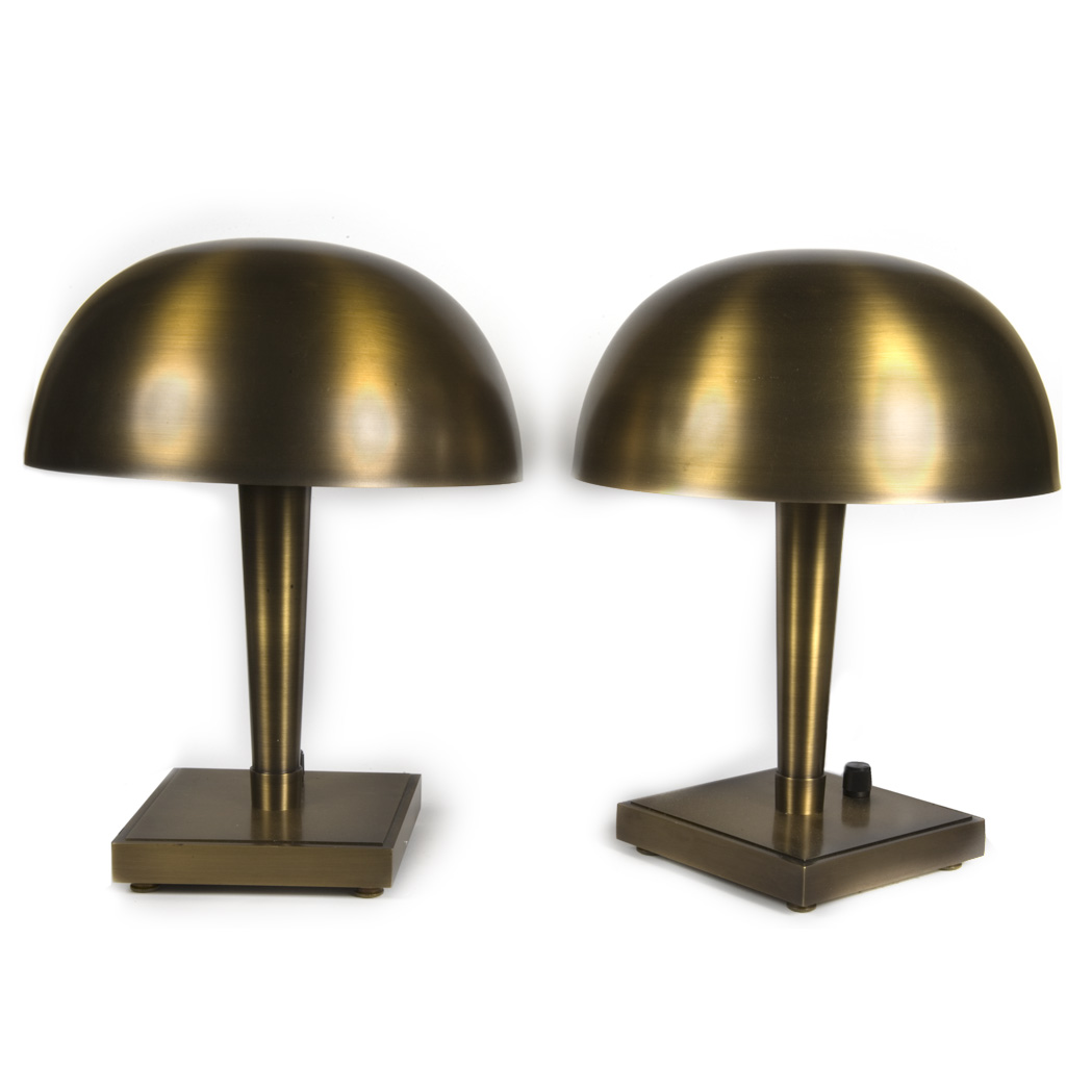 Appraisal: Pair of Modern Style Brass Lamps