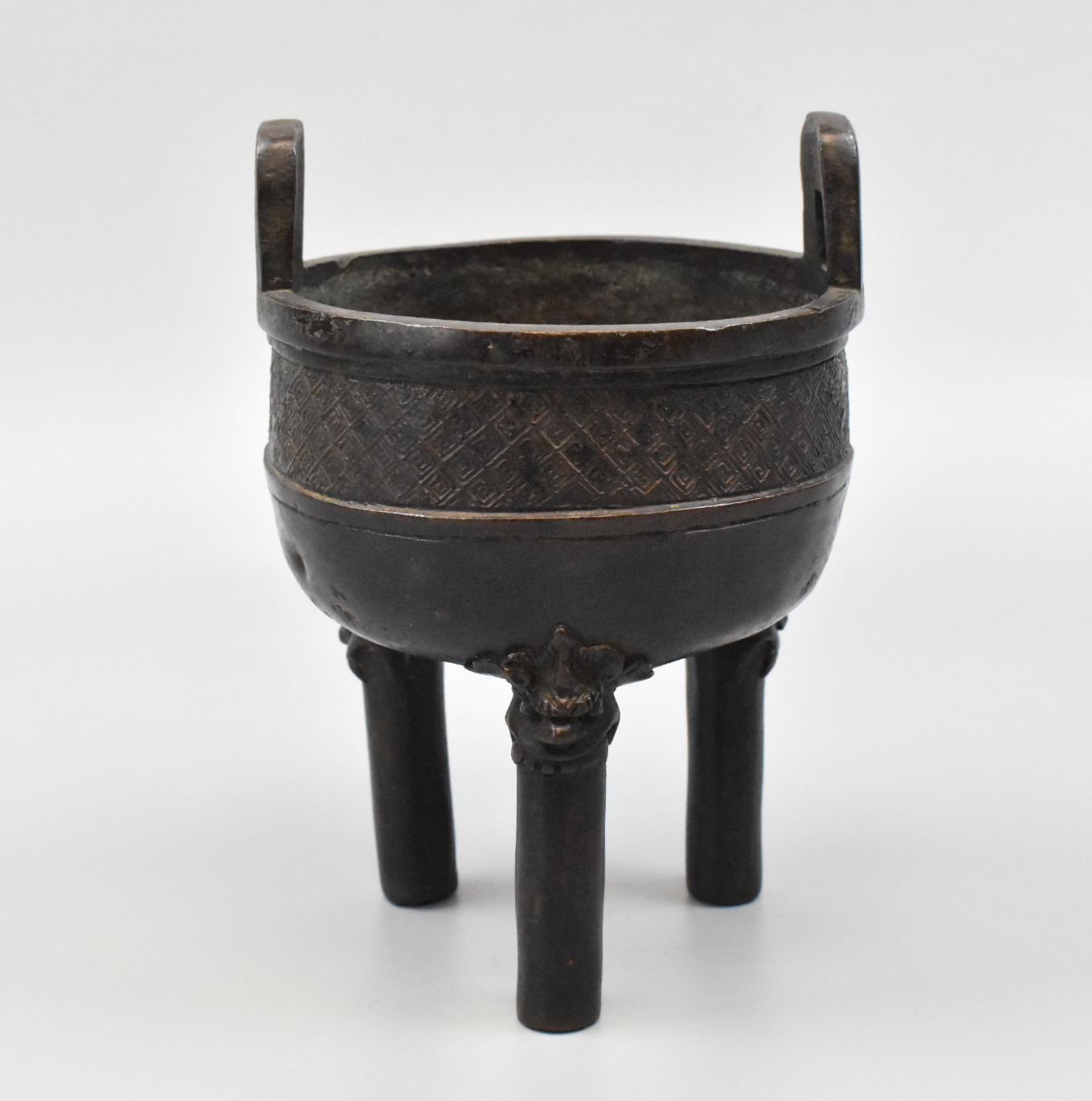 Appraisal: A Chinese Ming - bronze censer Over three long straight