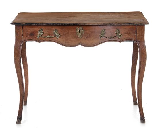 Appraisal: Louis XV Provincial fruitwood writing table last quarter th century