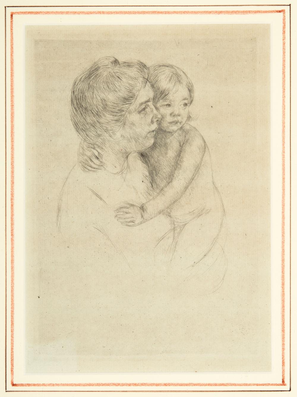 Appraisal: Mary Cassatt American - Denise Holding Her Child c drypoint