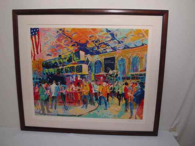 Appraisal: Leroy Neiman signed serigraph titled ''American Stock Exchange'' Signed in