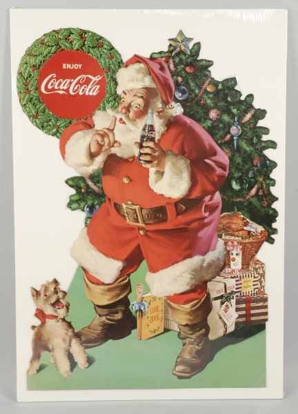 Appraisal: Cardboard Coca-Cola Santa Cutout Description Very clean with only miniscule