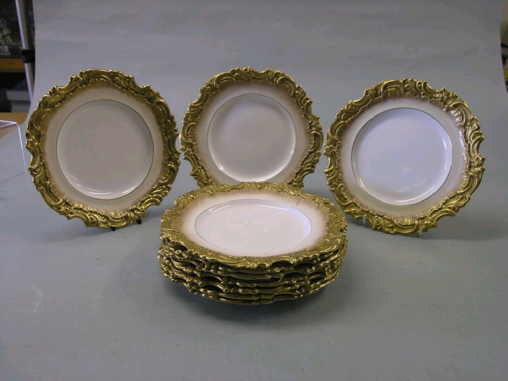 Appraisal: A set of ten Royal Doulton bone china dessert plates